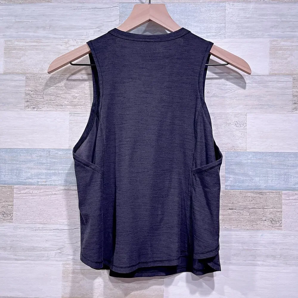 OLD NAVY Active Breathe On Tech Tank Top Black Go Dry Gym Girls Large 10 12